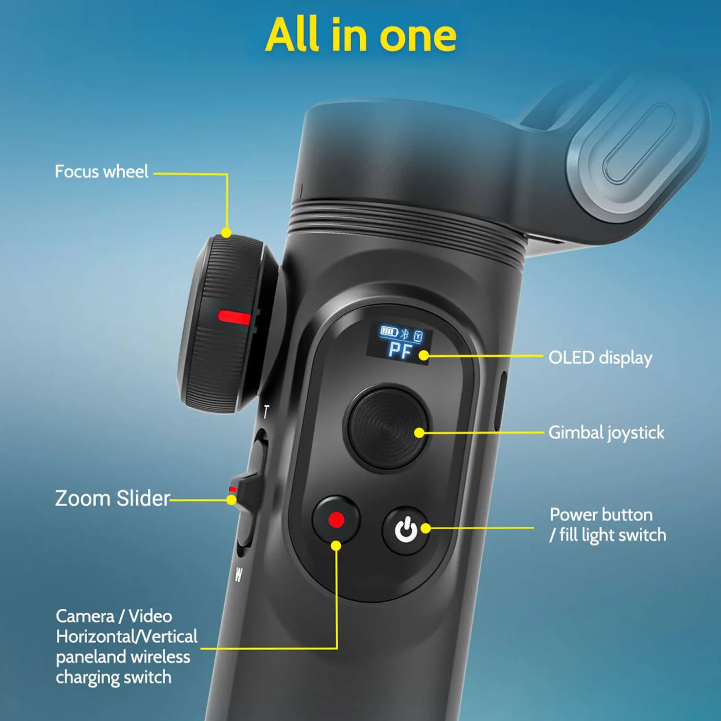 Smartphone 3 Axis Gimbal Stabilizer
