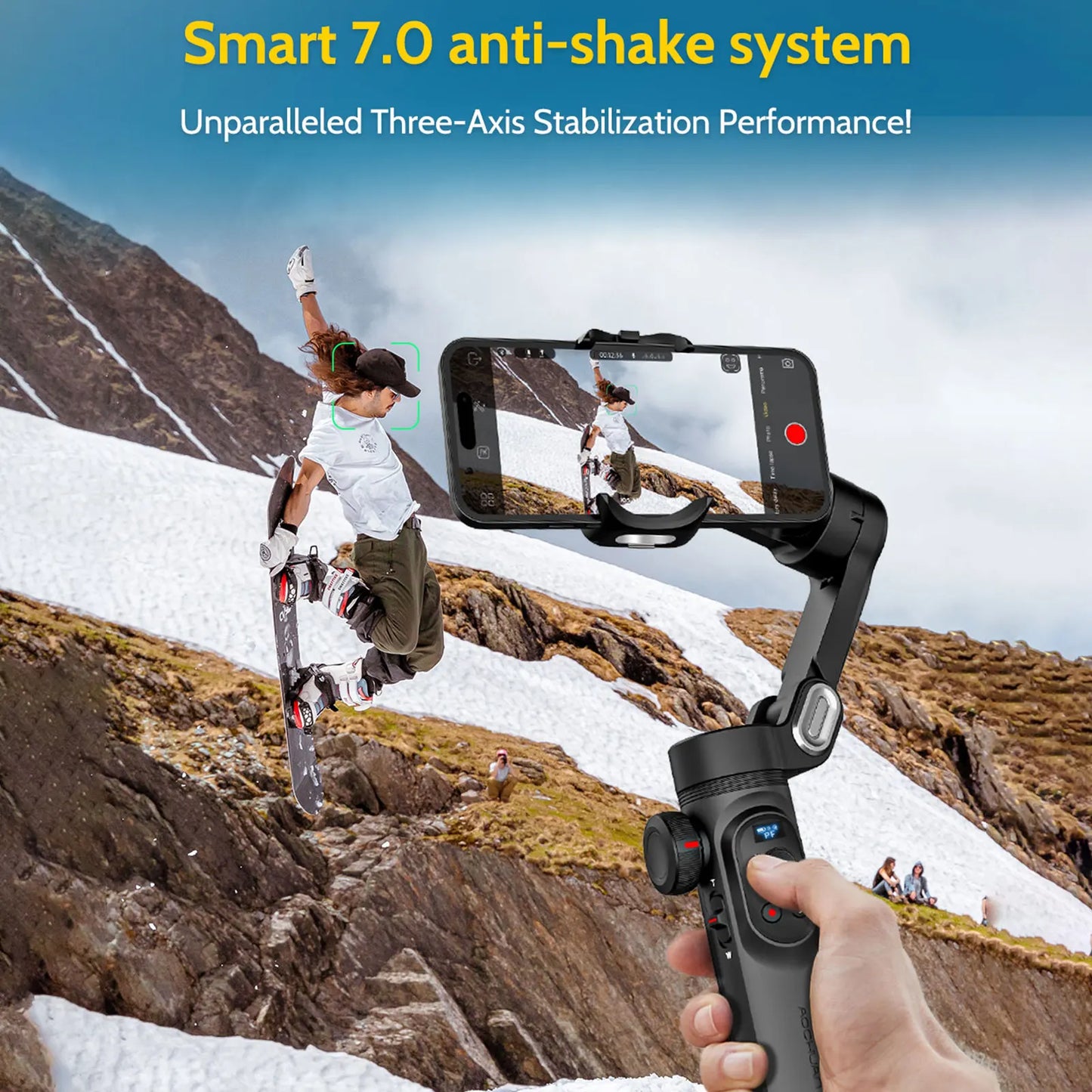 Smartphone 3 Axis Gimbal Stabilizer